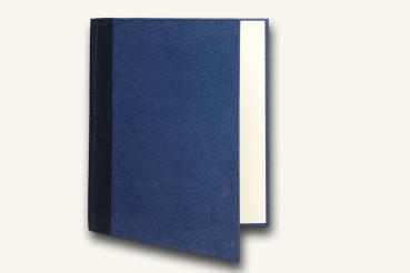 Orchestermappe dunkelblau,Leinenrücken schwarz